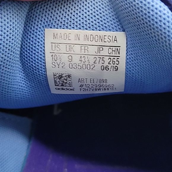 NEW Adidas Falcon Out Loud Graphic Satin Blue Pink - Picture 8 of 8